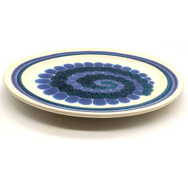 Mid-Century Modern Vintage Franciscan "Moondance" Stoneware Oval Serving Platter For Sale - Image 3 of 12