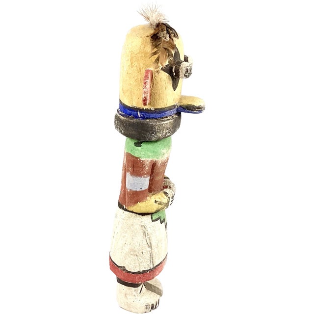 Painted Wood Kachina Style Figure (#2) For Sale - Image 4 of 9