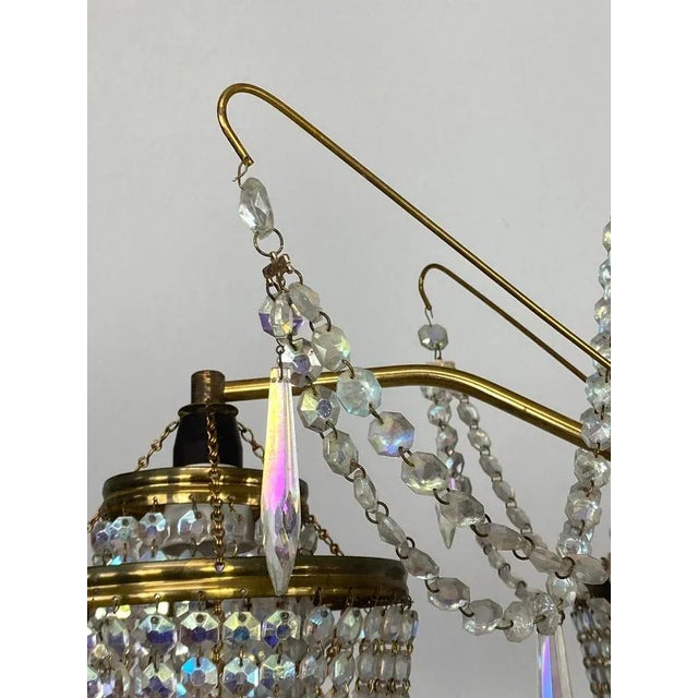 Vintage Crystal Chandelier, 1960s For Sale - Image 6 of 11