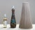 Beautiful large stoneware table lamp in semi Brutalist style by Tilgmans Keramik from Sweden. The given dimensions are the...