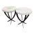 Revelation by Uttermost Coronation Marble Accent Tables, Pair For Sale