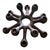 1950s Sculptural Brutalist Multi-Arm Iron Candle Holder / Candelabra For Sale - Image 5 of 5