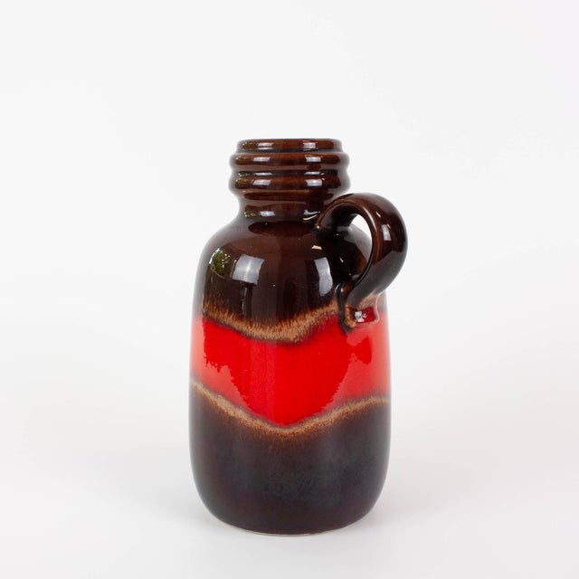 1970s Vintage West German Ceramic Vase from Scheurich, 1970s For Sale - Image 5 of 14