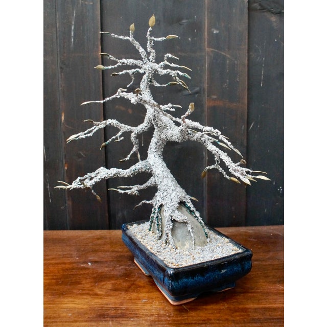 Vintage Silver Solder Cascading Bonsai Tree, 1970s For Sale - Image 6 of 9