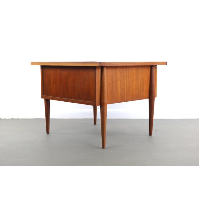 Wood Square End Table Coffee table by Founders in Cane and Walnut For Sale - Image 7 of 10