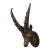 Large Naturalistic Black Forest Carved Ibex Head, Ca. 1900s For Sale