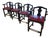 Vintage CTH Counter Height Wood Bar Stools With Red Leather Seats, Chippendale Styled For Sale