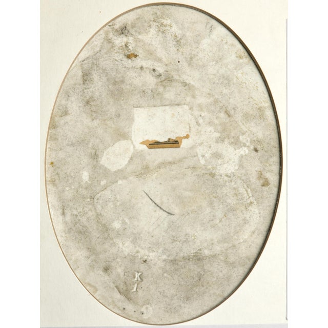 Gold Antique German Porcelain Plaque in the Style of Kpm, Neapolitan Fisher Boy After Richter For Sale - Image 8 of 10