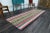 Vintage Turkish Oushak Handmade Wool Cotton Multi Color Runner Rug For Sale - Image 4 of 11