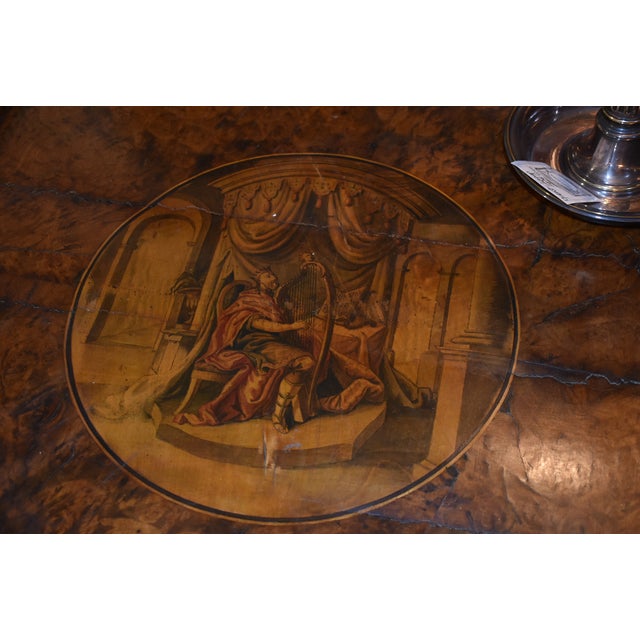 Continental Neoclassical Folding Table in Amboyna Burl For Sale - Image 11 of 11