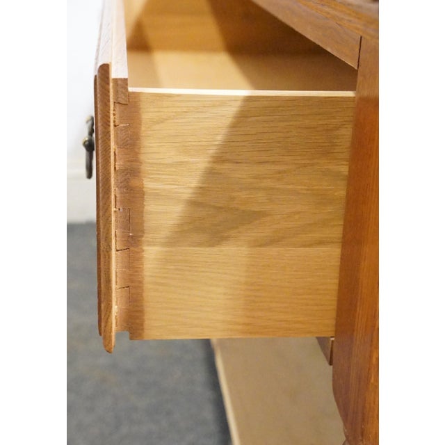 Keller Furniture Solid Oak Country French 50" Double Sided Accent Coffee Table For Sale - Image 11 of 13