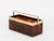 Magnificent large magazine rack in tortoiseshell-effect acrylic glass, enriched by a solid brass rim and handle. This...
