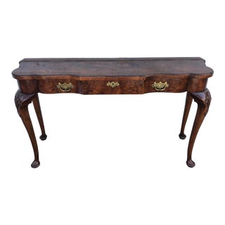 Hekman Burlwood Console Table For Sale