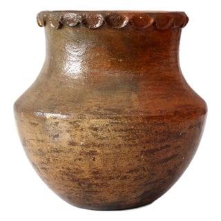 Vintage Handmade Studio Pottery Vase For Sale