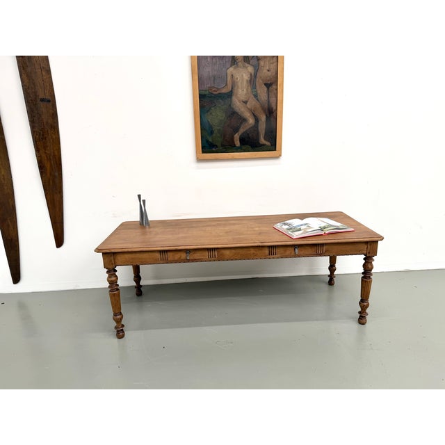 Antique Farmhouse Table in Oak, 1900s For Sale - Image 18 of 18