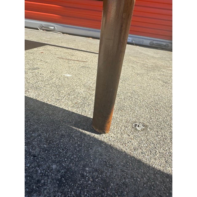 Vintage Drexel Walnut & Travertine Coffee Table For Sale - Image 11 of 12