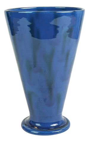 Arts and Crafts Cobalt Blue Stoneware Vase by C. H. Brannam for Barnstaple, 1910s