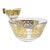 Vintage Georges Briard Spanish Gold 2-Tier Serving Bowl With 22k Decoration For Sale