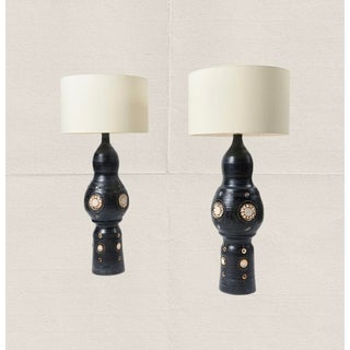 French Ceramic Lamps by Georges Pelletier 1960 For Sale