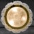 Gold Mid-Century Ice Glass Chandelier from Doria For Sale - Image 8 of 15