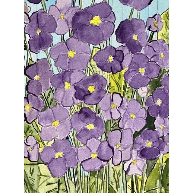 PALM BEACH ESTATE FIND! Signed original watercolor on paper signed (initialed) lower left ‘02 MW. Lovely composition by a...