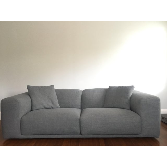 Italian Design Within Reach Grey Kelston Sofa Chairish