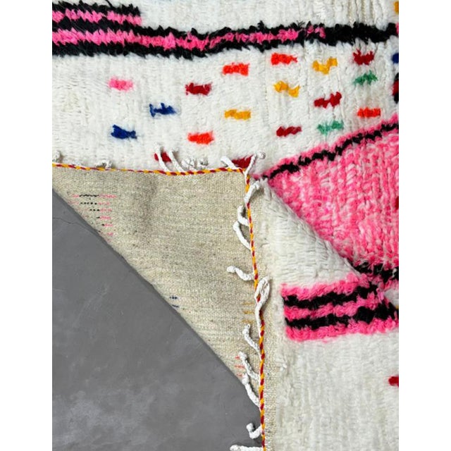 Handwoven Moroccan Azilal Wool Rug - 10.1 X 6.5 Ft For Sale - Image 4 of 8