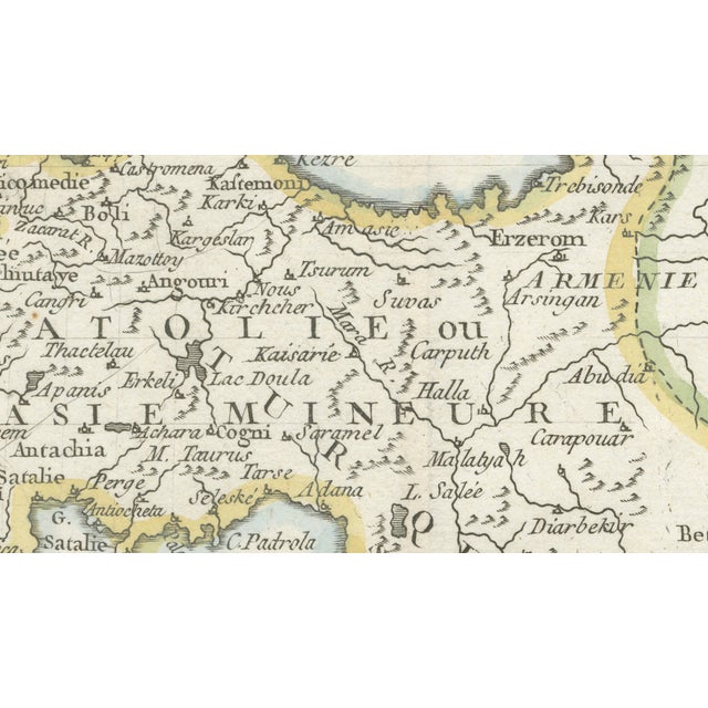 Ottoman Empire Asia Map by La Porte, Paris, 1779 For Sale - Image 10 of 11