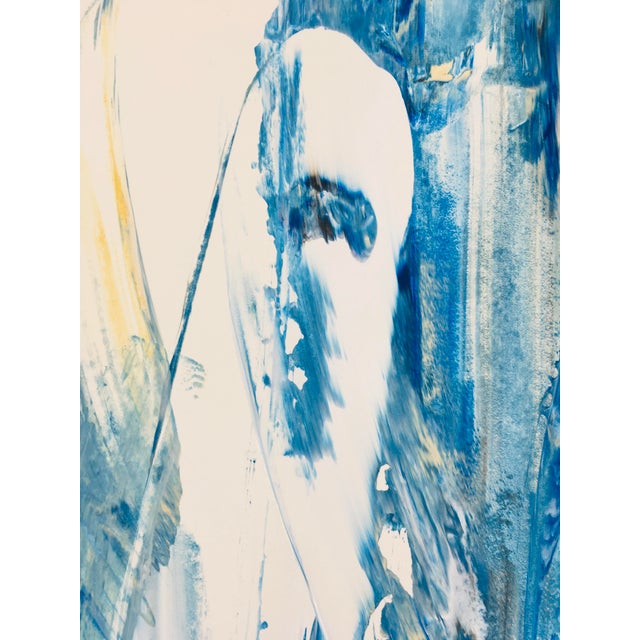 Abstract "Clear Sky" Contemporary Abstract Acrylic Painting For Sale - Image 3 of 6