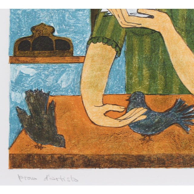 Vicenç Caraltó, Melancholic Muses II, 1960s, Lithograph For Sale - Image 9 of 13