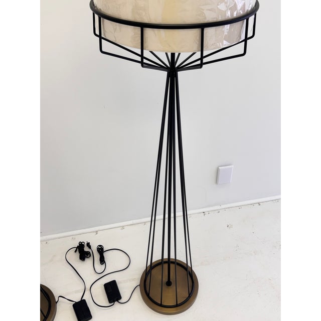Pair of Tony Paul Designed Floor Lamps, Hb Architectural Lighting, 1990s For Sale In Atlanta - Image 6 of 15