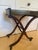 Wood Vintage English Serving Table Bar Cart Luggage Rack For Sale - Image 7 of 12