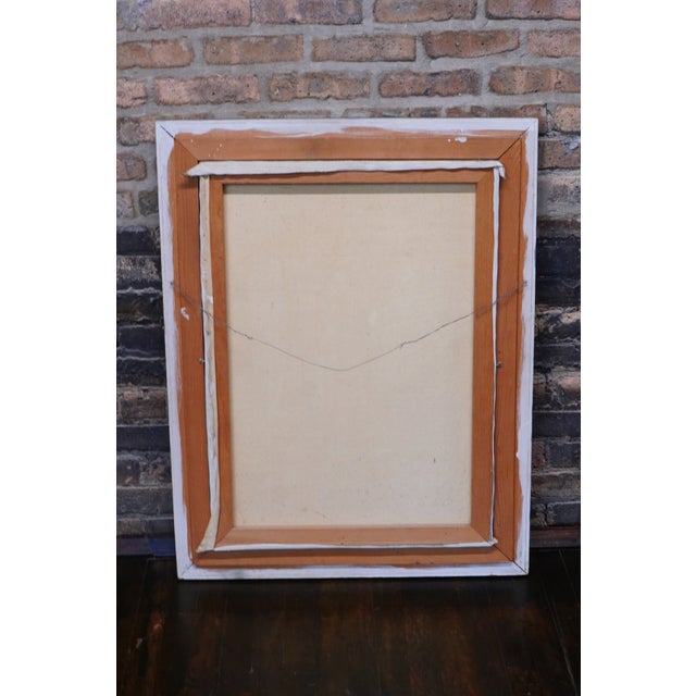 1960s Framed Original Oil Painting a Still Life With Daffodils and Pears by Marjorie Dean Andruk For Sale - Image 10 of 12