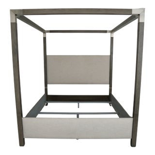 Bernhardt Palma Fabric King Canopy Bed For Sale