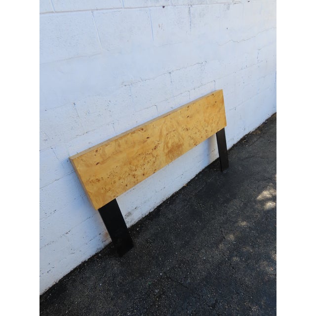 Brown Mid Century Modern Burlwood Queen Size Headboard 6384 For Sale - Image 8 of 12