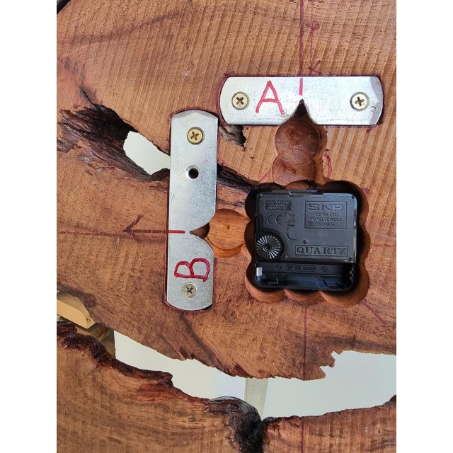 Traces of the River – One-of-a-Kind Handcrafted Driftwood Wall Clock For Sale - Image 12 of 16