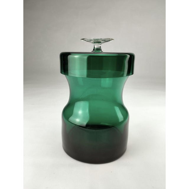 Mid-Century Modern Glass Bonbonniere by Heinrich Löffelhardt for Glashütte Zwiesel, 1950s, in Flawless conditions....