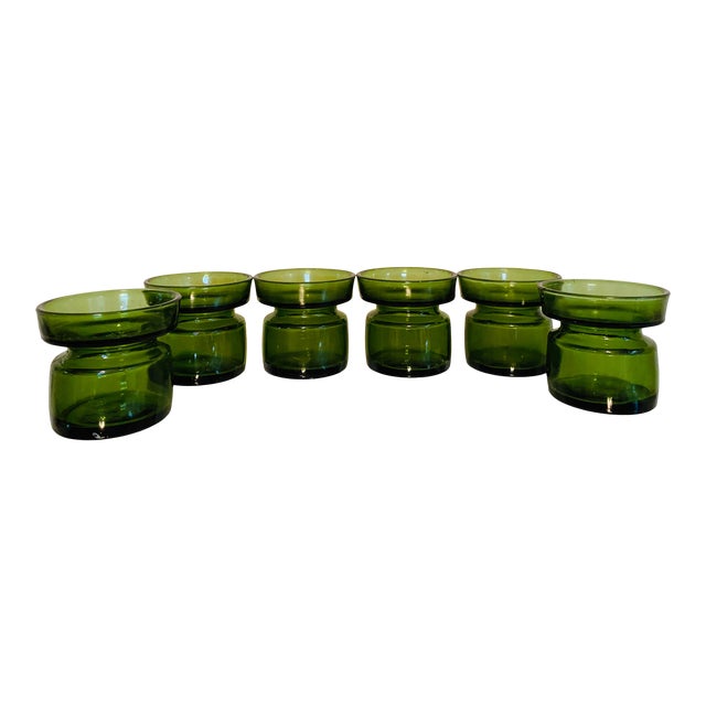 Jens Quistgaard Dansk Designs Ltd. Emerald Green Votives With Box Set