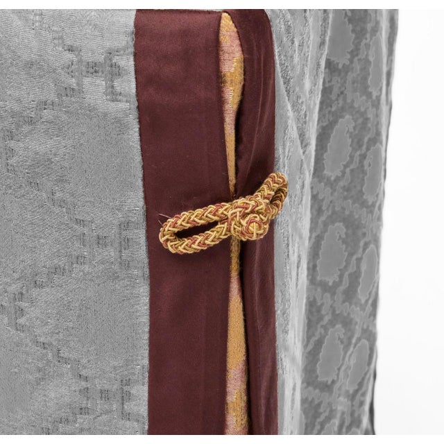 Pair of Custom Made Decorator Custom Fabric Tables or Consoles For Sale In New York - Image 6 of 8