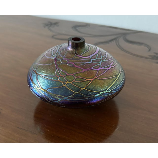 1920s Art Nouveau Spinning Top Vase by Johann Loetz, 1920s For Sale - Image 5 of 16