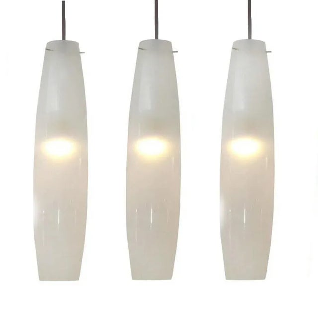 White Murano Glass Pendant by Alessandro Pianon for Vistosi, 1960s For Sale - Image 7 of 14