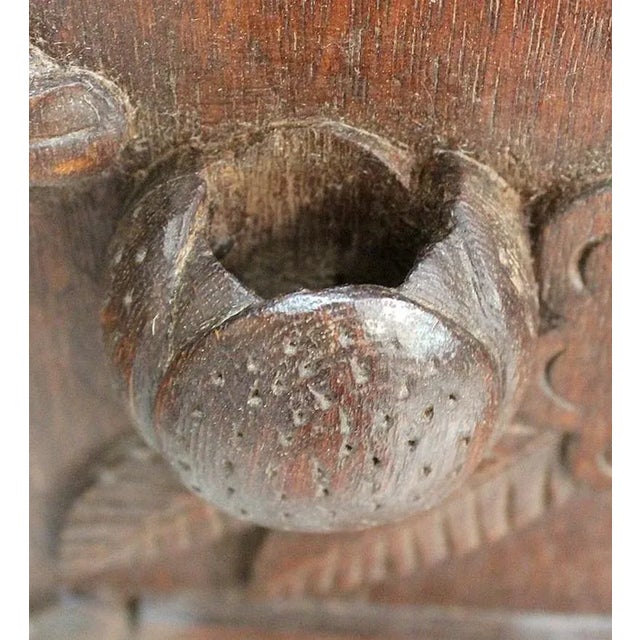 Antique Carved Oak Wall Pipes Holder For Sale - Image 12 of 17