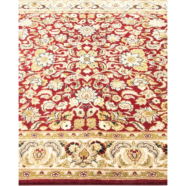 Solo Rugs Mogul, One-of-a-Kind Hand-Knotted Area Rug in Red, 4' 2" x 6' 2" For Sale - Image 4 of 8