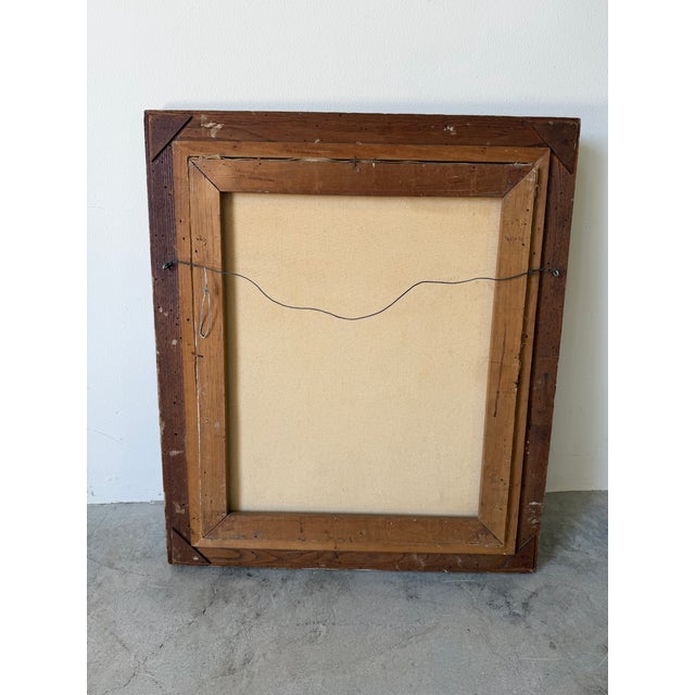 1960’s Vintage Female Nude Portrait Oil Painting on Canvas – Framed For Sale - Image 12 of 12