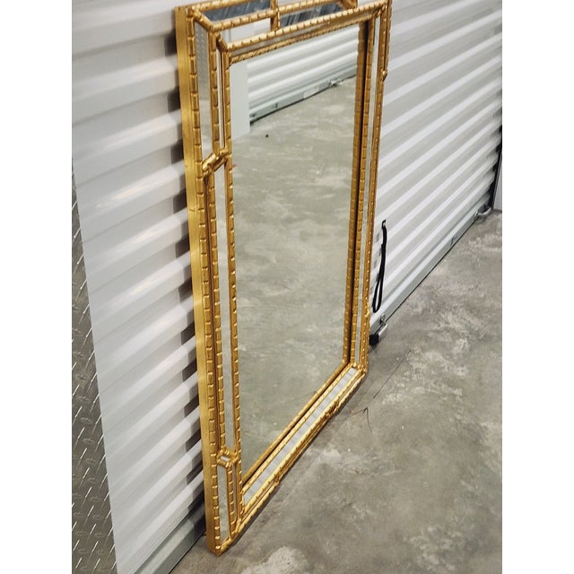 Hollywood Regency Vintage Italian Giltwood Mirror For Sale - Image 3 of 11