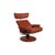 Large Jazz Lounge Chairs in Red Brown Leather from Stressless, Set of 2 For Sale - Image 6 of 18