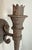 19th Century Antique Gothic 19th Century Hand Wrought Iron Wall Mount Candle Sconce Fixture For Sale - Image 5 of 10