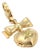Louis Vuitton Heart & Bow Locket 18k Yellow Gold Charm Pendant For Sale