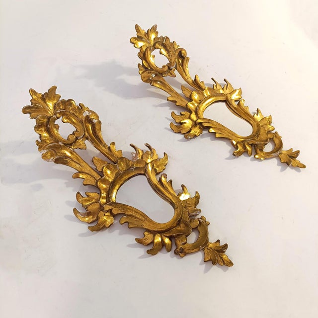 Vintage Baroque French Mirrors, 1940s, Set of 2 For Sale - Image 4 of 15