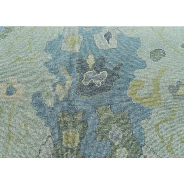 Early 21st Century Turkish Oushak Rug 9'10" x 14'3" #19034 For Sale - Image 5 of 8